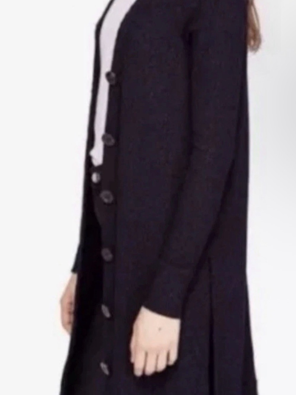 Free People We The Free Button-Front Longline Sparkly Sweater Cardigan Large